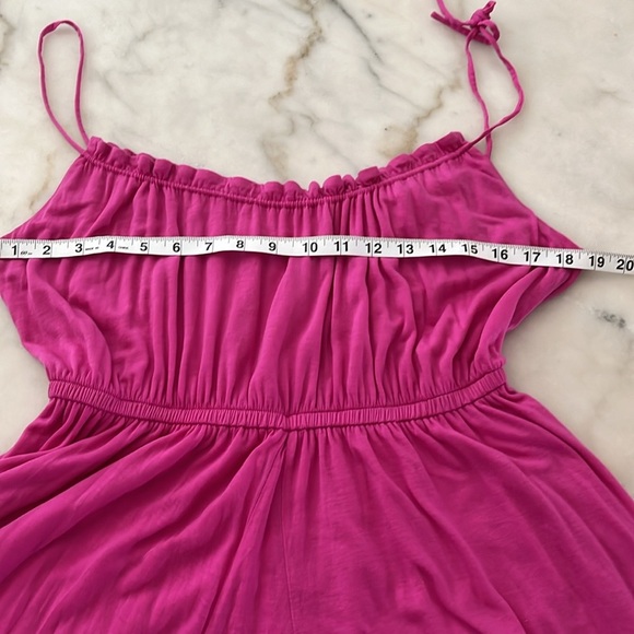 J Crew Magenta Pink Crinkle Midi Dress Dress Loose Fit Sz XS to S - Picture 9 of 16